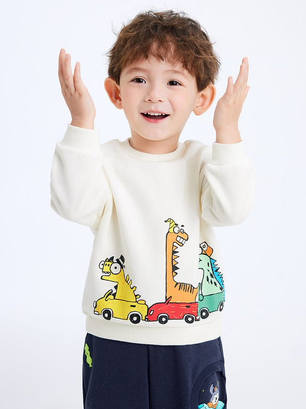balabala 男幼童恐龍圓領衛衣 2-8歲 - balabala