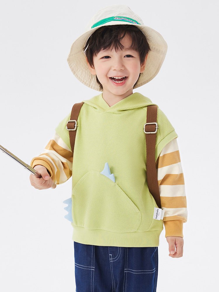 【線上專享】 balabala 童裝幼童男恐龍帶帽衛衣 2-8歲 - balabala