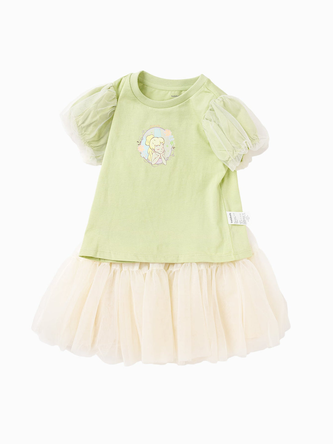 balabala公主網紗半裙套裝甜美風兒童套裝夏裝兒童寶寶短袖兩件套女童時尚網紗短裙 2-8歲 - balabala
