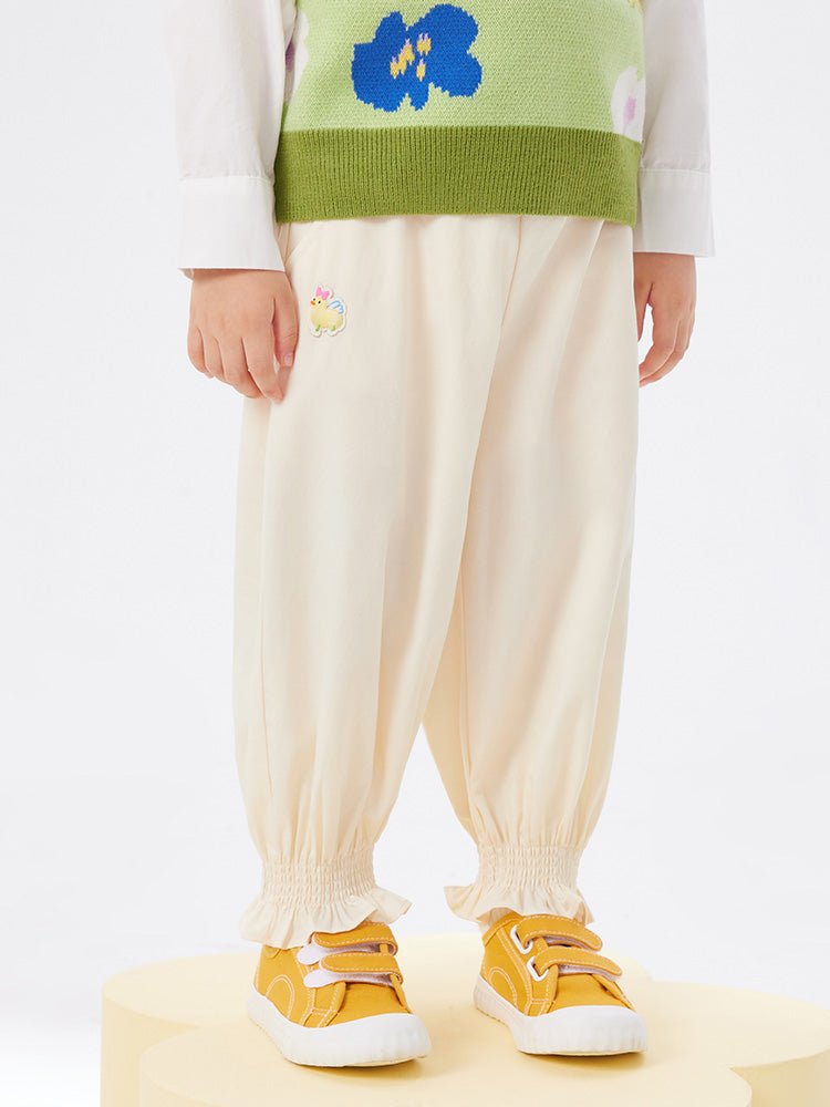 【線上專享】 balabala 童裝幼童女梭織長褲 2-8歲 - balabala