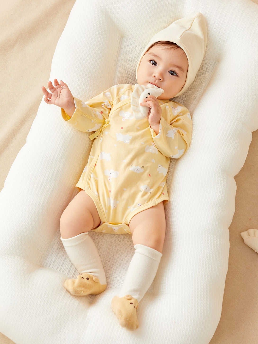 balabala 巴拉巴拉寶寶連體衣新生嬰兒兒衣服2024年新款0-1歲爬爬服兩件裝 - balabala