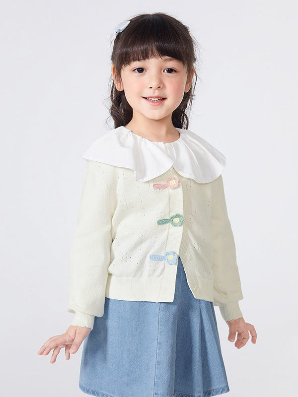 balabala 女幼童花朵女幼童毛衫 - balabala