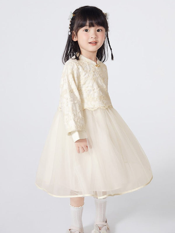 balabala 女幼童蕾絲女幼童連衣裙 - balabala
