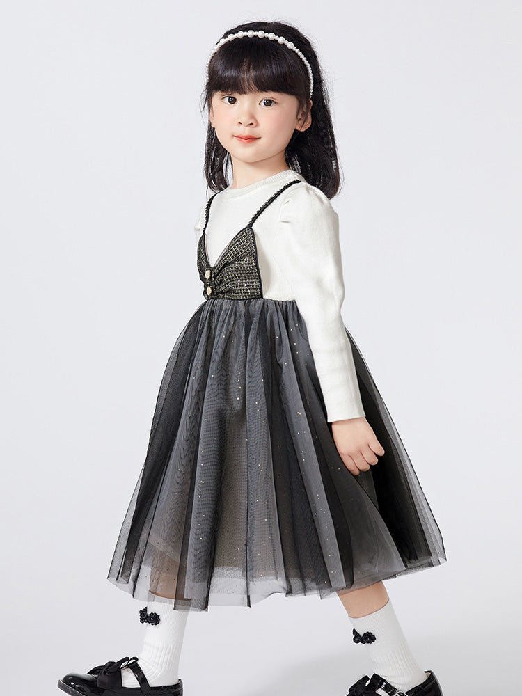 balabala 女幼童蝴蝶結女幼童連衣裙 - balabala