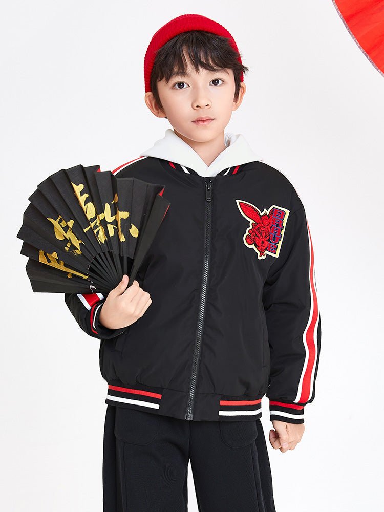 【線上專享】 balabala 童裝中童男梭織棉服 7-14歲 - balabala