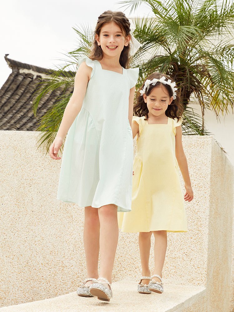balabala 女中童肌理梭織連衣裙 7-14歲 - balabala