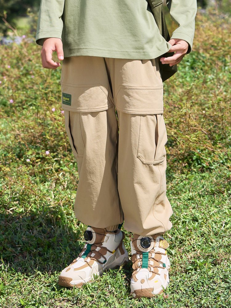 【線上專享】 balabala 童裝中童男速幹多口袋梭織長褲 7-14歲 - balabala