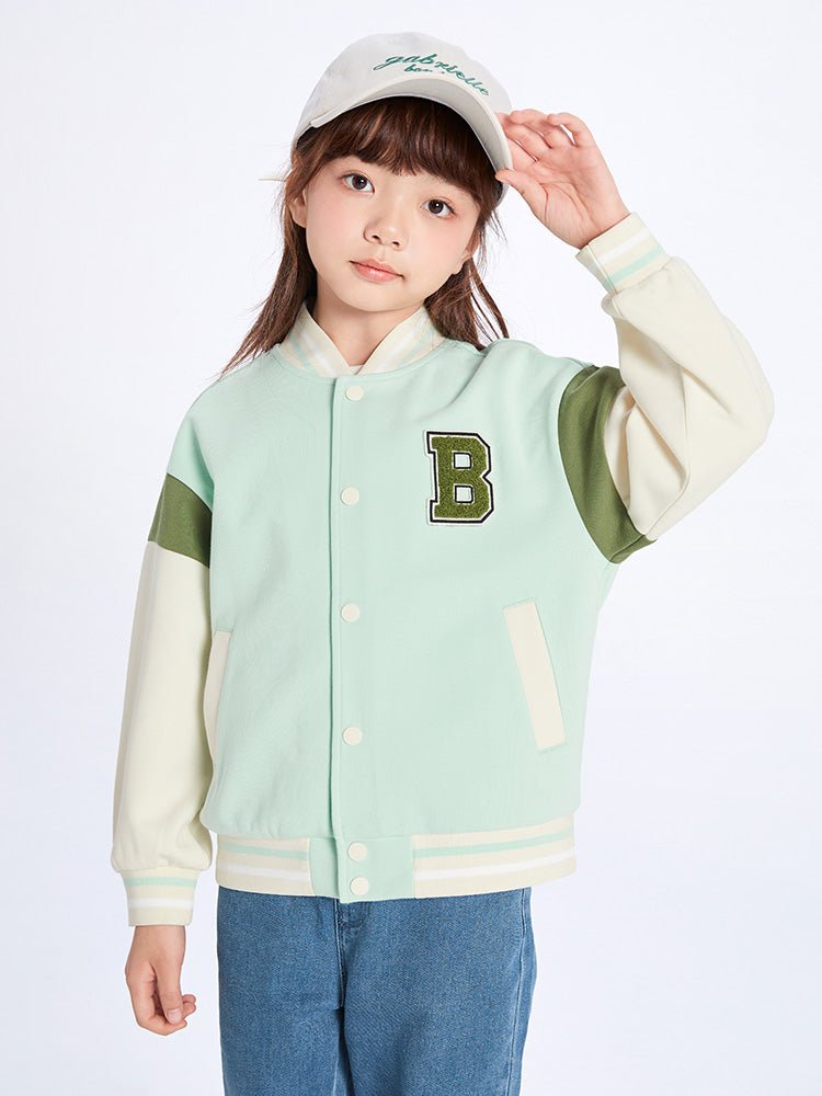 【線上專享】 balabala 童裝中童中性字母繡花針織便服 7-14歲 - balabala