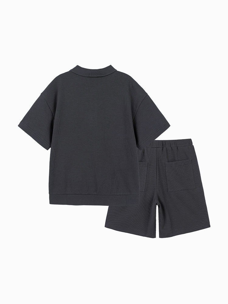 【網店專限】balabala 兒童純色親子短袖兩件套套裝 7-14歲 - balabala