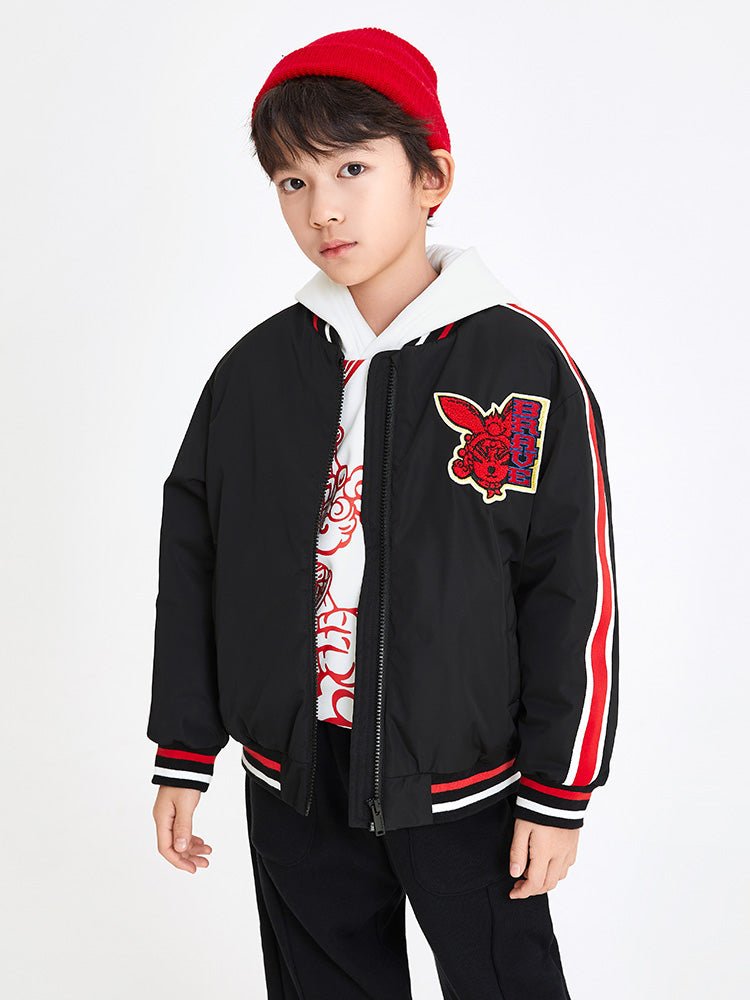 【線上專享】 balabala 童裝中童男梭織棉服 7-14歲 - balabala