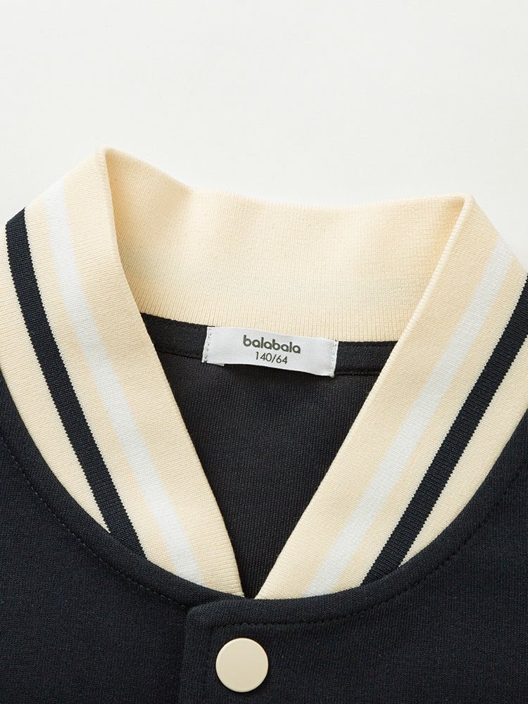 【線上專享】 balabala 童裝中童中性字母繡花針織便服 7-14歲 - balabala