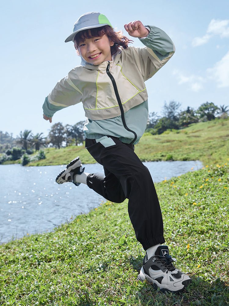 【線上專享】 balabala 童裝中童中性撞色拼接梭織長袖套裝 7-14歲 - balabala