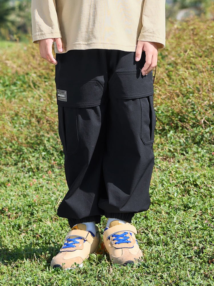 【線上專享】 balabala 童裝中童男速幹多口袋梭織長褲 7-14歲 - balabala