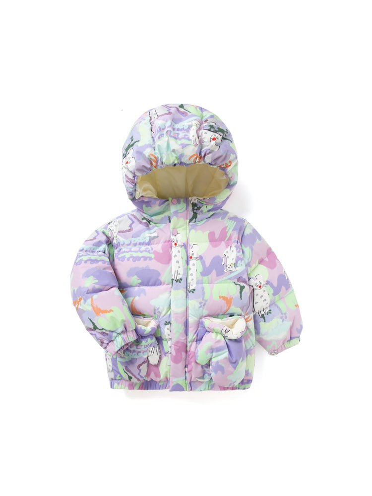 【網店專限】balabala 童装幼童可愛豹子圖案寬鬆羽絨服 - balabala