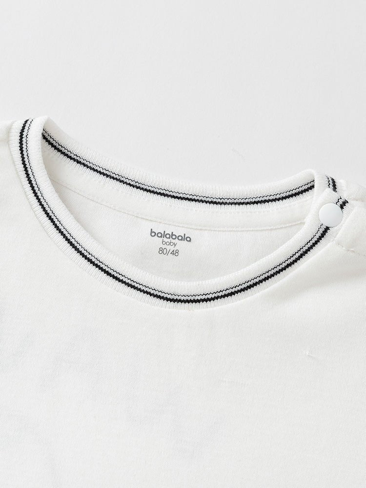 balabala 男嬰童柔軟舒適短袖T恤 0-3嵗 - balabala
