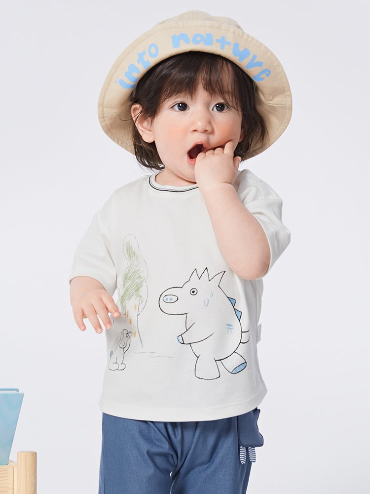 balabala 男嬰童柔軟舒適短袖T恤 0-3嵗 - balabala