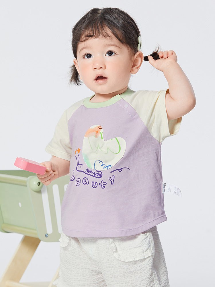 【網店專限】balabala 文藝短袖T恤 0-3歲 - balabala