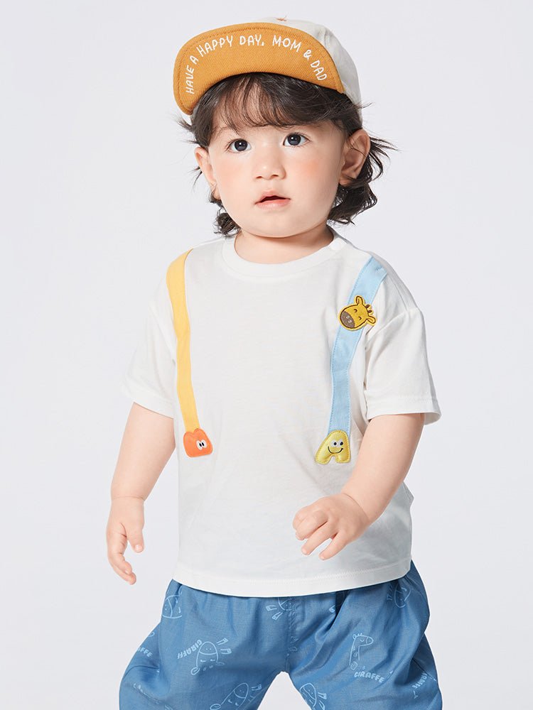 balabala 男嬰童背帶嬰童T恤 0-3歲 - balabala