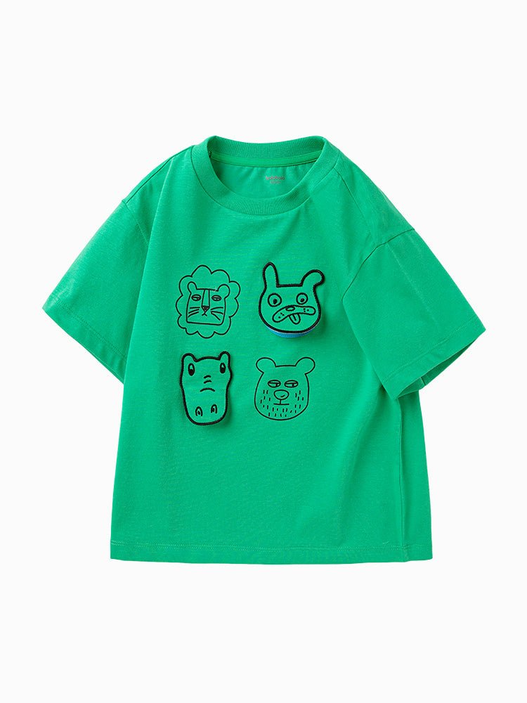 【網店專限】balabala 童裝卡通印花可愛針織短袖T恤 2-8歲 - balabala