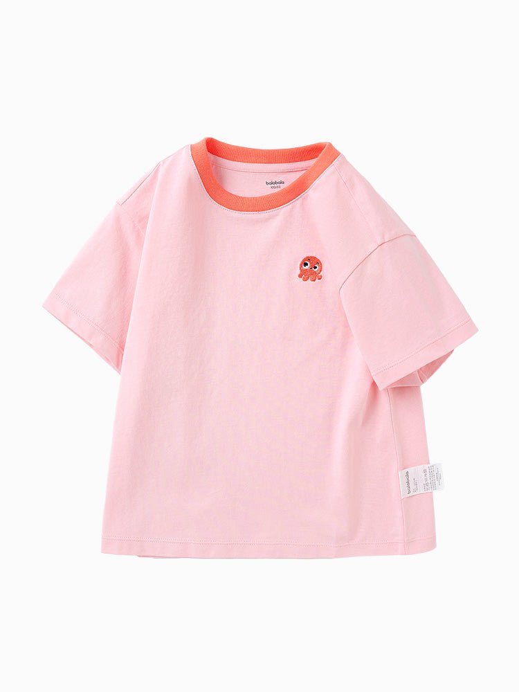 【網店專限】balabala 純棉日常休閒洋氣短袖T恤 2-8歲 - balabala