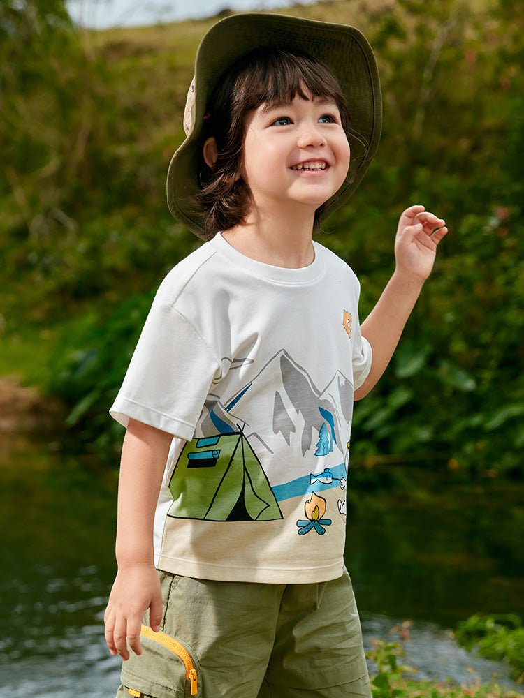 balabala 男幼童動物男幼童T恤 2-8嵗 - balabala