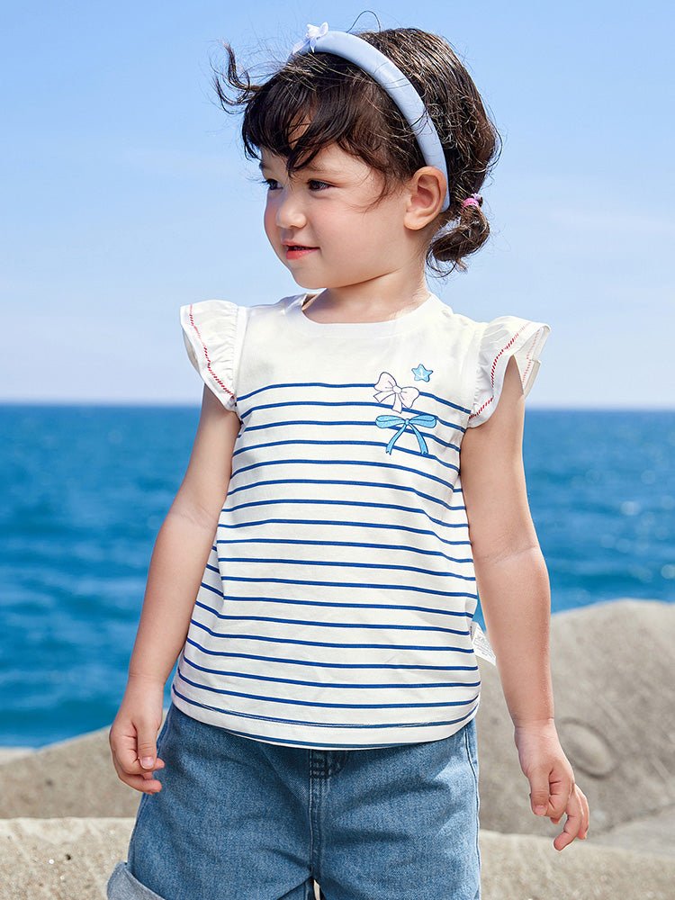【網店專限】balabala 女童甜美休閒短袖T恤 2-8歲 - balabala