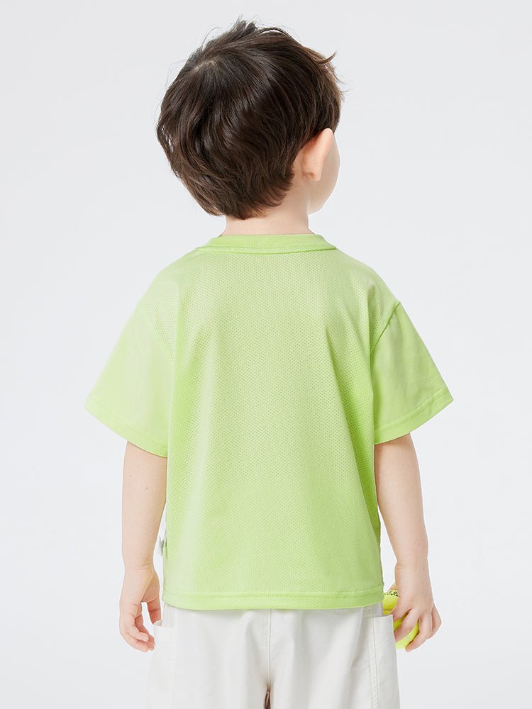 balabala 男幼童吸濕速幹涼感短袖T恤 2-8嵗 - balabala