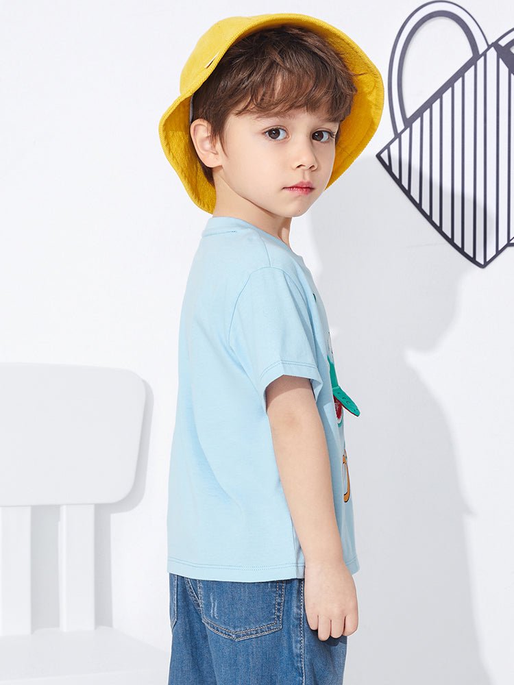 【網店專限】balabala 童裝卡通印花可愛針織短袖T恤 2-8歲 - balabala