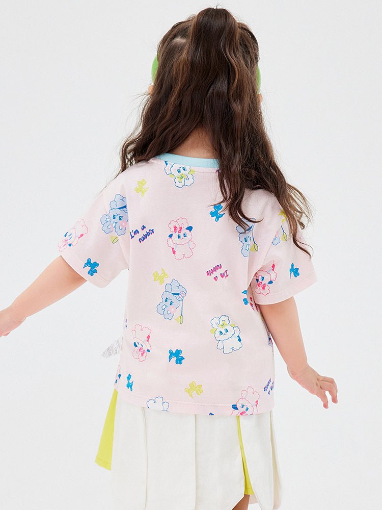【網店專限】balabala 童裝女童甜美卡通印花短袖T恤 2-8歲 - balabala