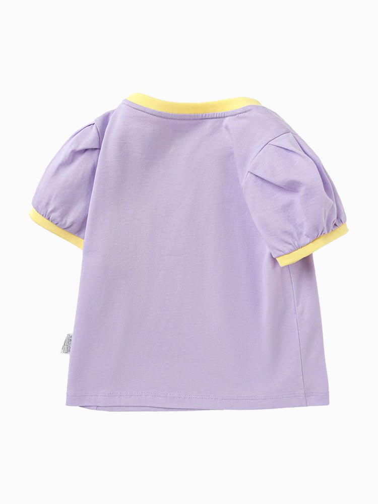 【網店專限】balabala 純棉泡泡袖短袖T恤 2-8歲 - balabala