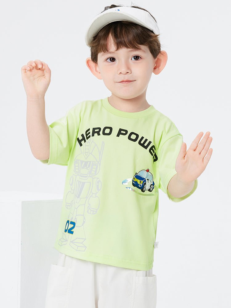 balabala 男幼童吸濕速幹涼感短袖T恤 2-8嵗 - balabala