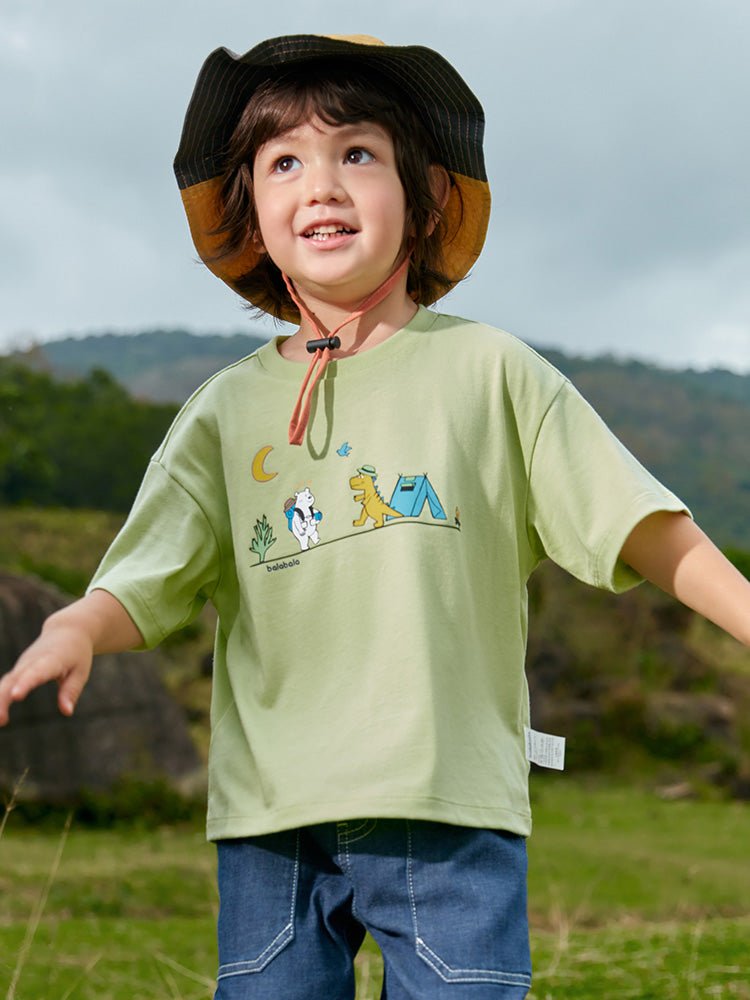 balabala 男幼童恐龍男幼童T恤 2-8嵗 - balabala