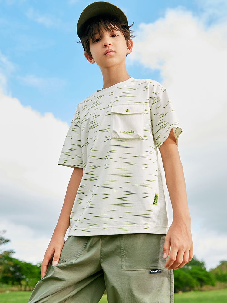 【網店專限】balabala 吸濕速幹短袖T恤 7-14歲 - balabala