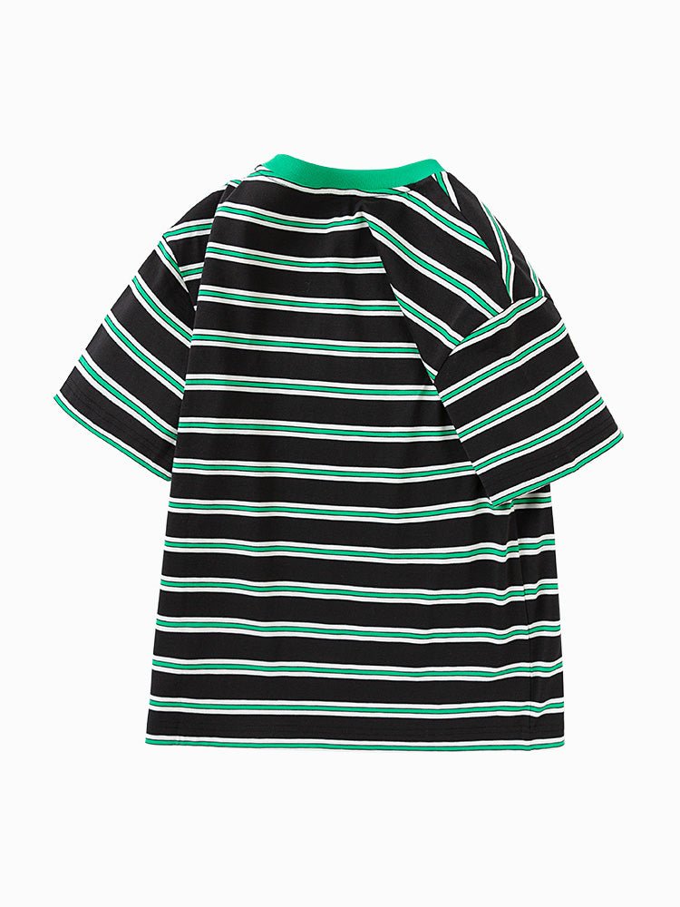 【網店專限】balabala 純棉短袖條紋親子T恤 7-14歲 - balabala