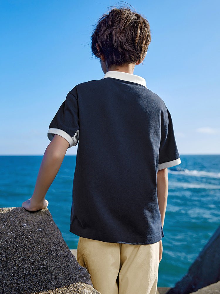 【網店專限】balabala 童裝學院風涼感短袖T恤 7-14歲 - balabala