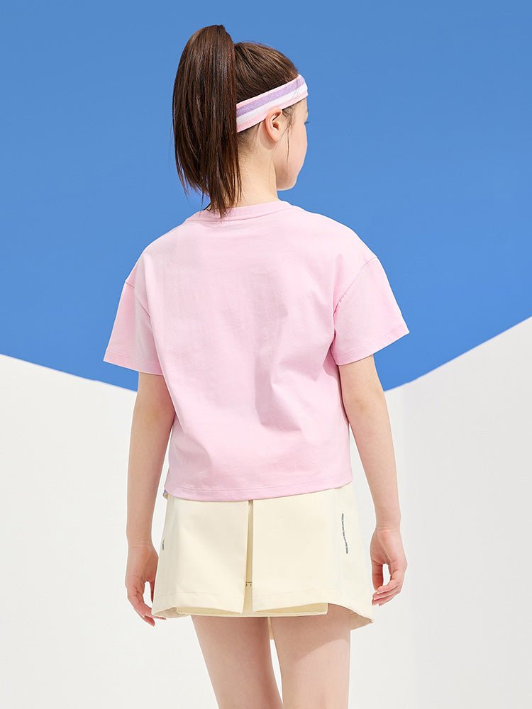 【網店專限】balabala 女童寬鬆休閒透氣短袖T恤 7-14歲 - balabala