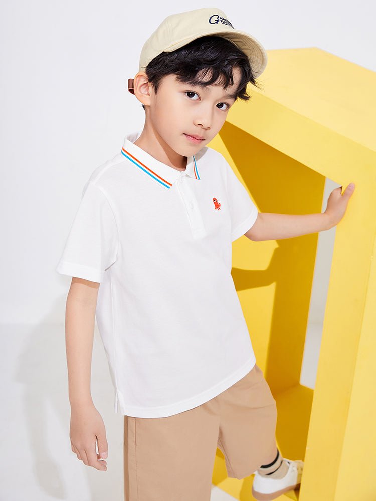 【網店專限】balabala 男童休閒涼感短袖T恤 7-14歲 - balabala