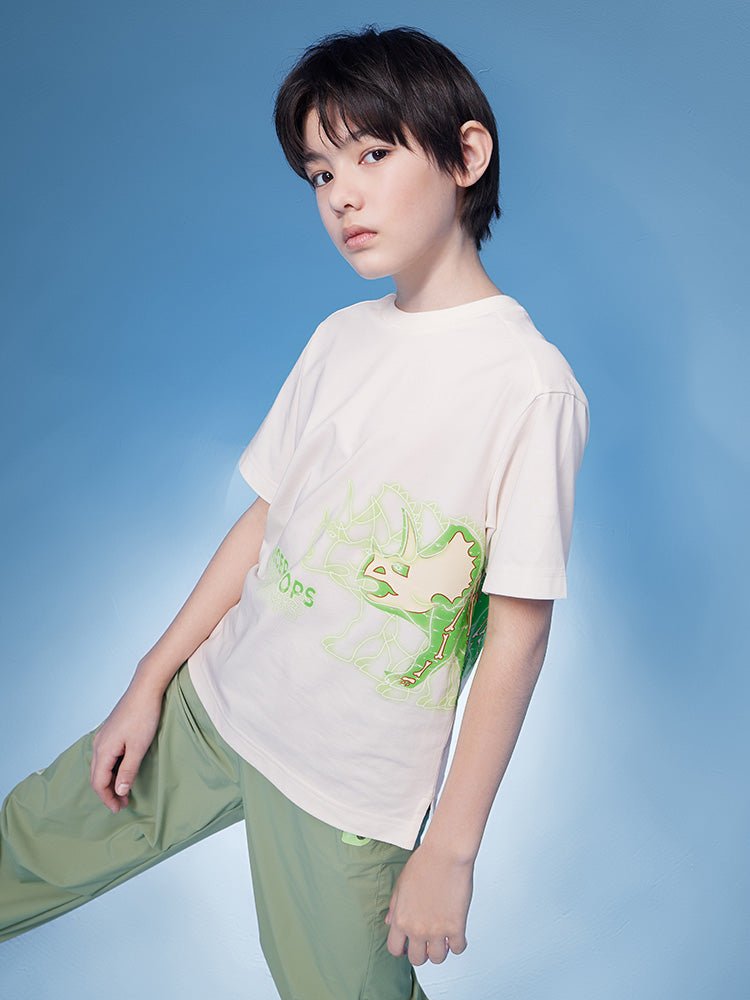 balabala 男中童吸濕速幹涼感短袖T恤 7-14嵗 - balabala