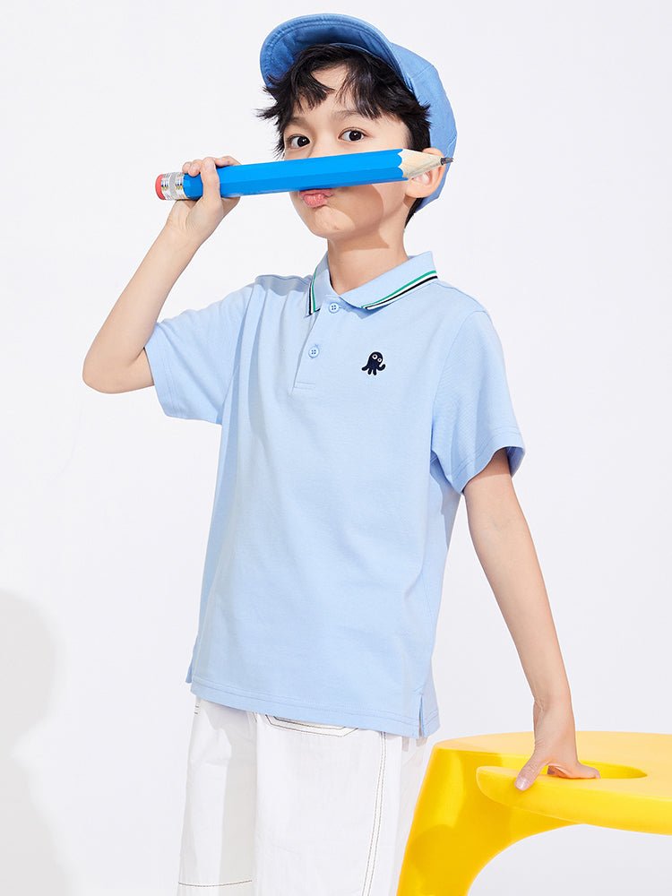 【網店專限】balabala 男童休閒涼感短袖T恤 7-14歲 - balabala