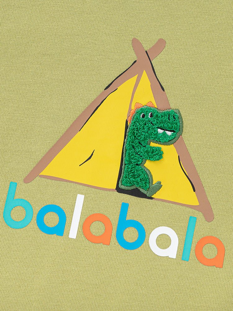 balabala 幼童男針織長袖T恤 - balabala