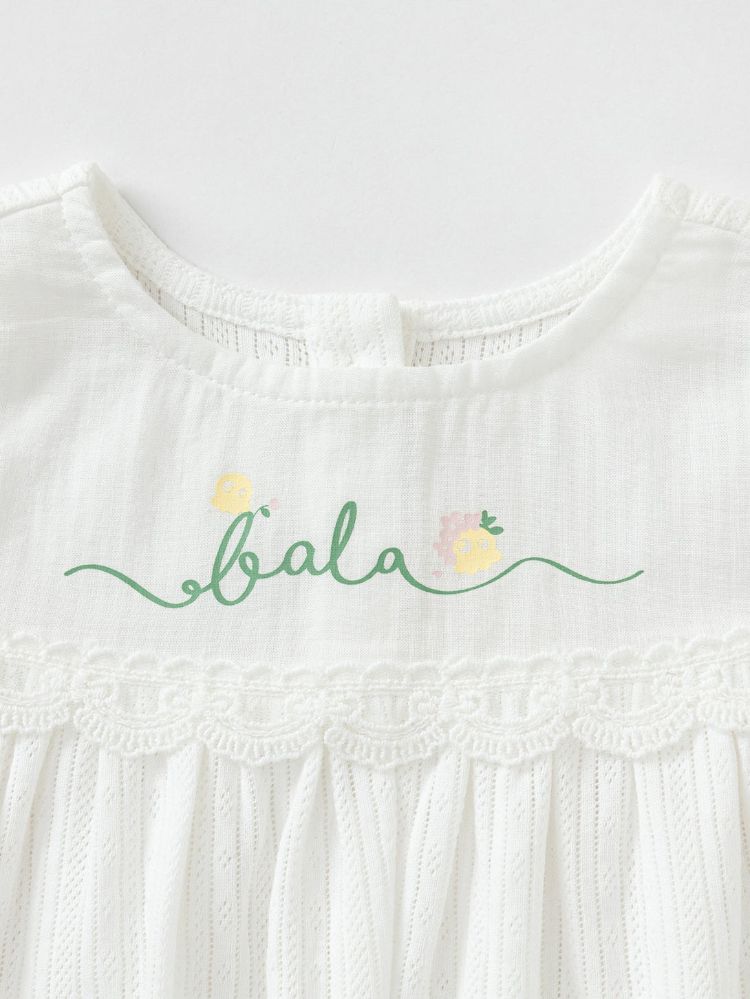 Balabala女嬰童小章魚圓V領短袖T恤 - balabala