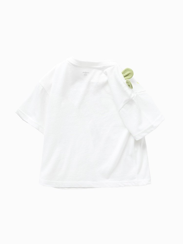 Balabala童裝男嬰童虎圖案圓V領短袖T恤0-4歲 - balabala