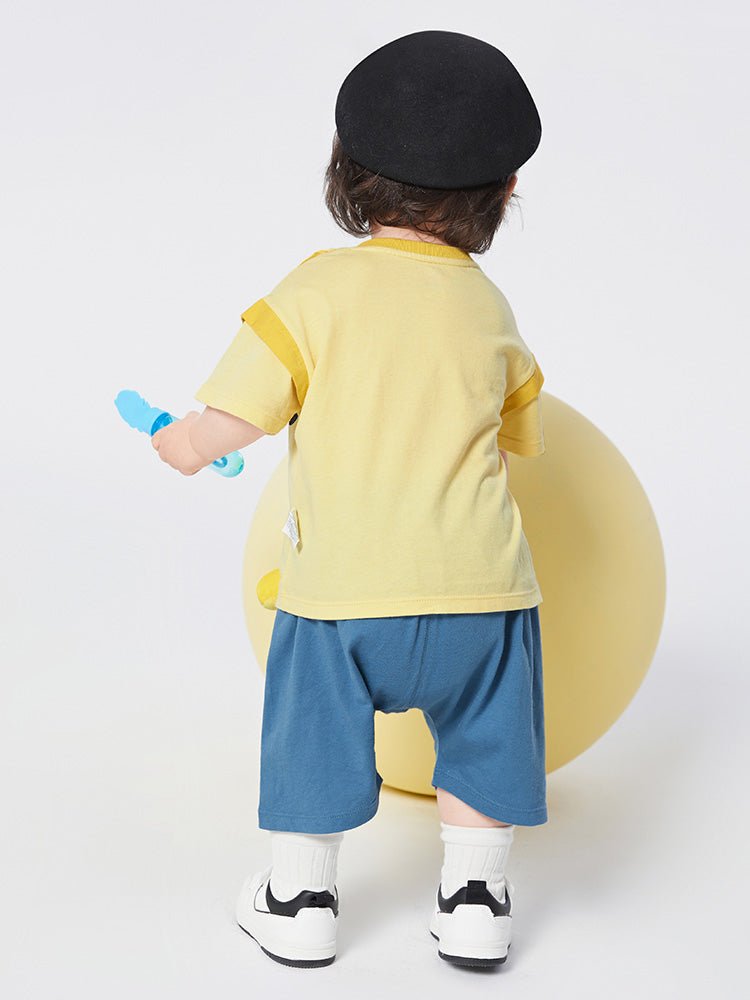 【網店專限】【迪士尼IP】balabala 洋氣童裝萌趣短袖套裝 0-3歲 - balabala