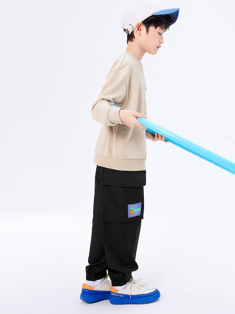男幼童寬鬆工裝風長褲 - balabala