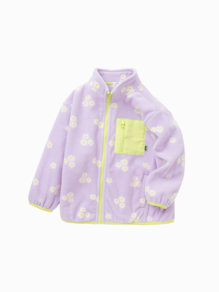 中幼童口袋圓領搖粒絨便服 - balabala