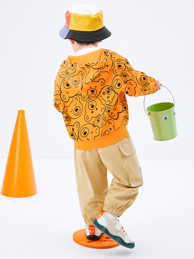男幼童寬鬆工裝風長褲 - balabala