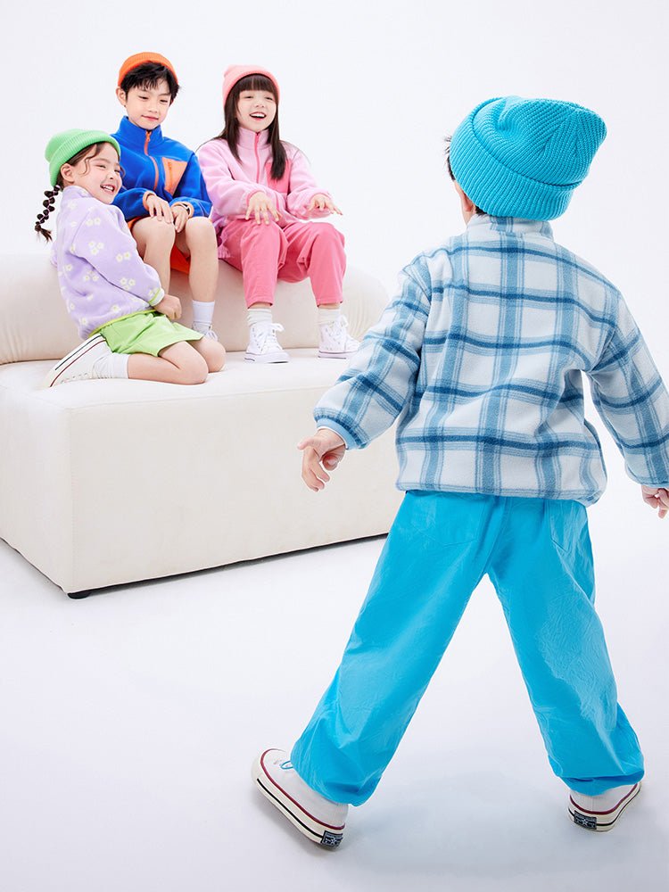 中幼童口袋圓領搖粒絨便服 - balabala