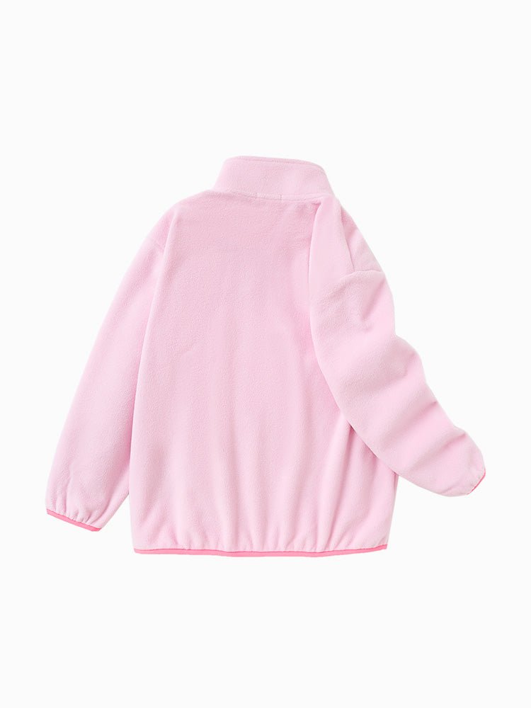 中幼童口袋圓領搖粒絨便服 - balabala