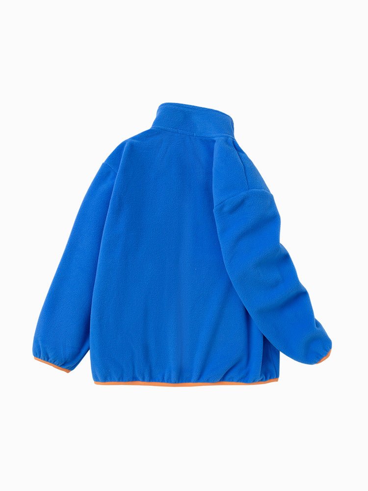 中幼童口袋圓領搖粒絨便服 - balabala